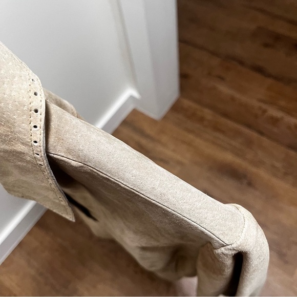 VINTAGE Tribeca Genuine Suede Unlined Boho Western Jacket size 12 runs small - Picture 6 of 10